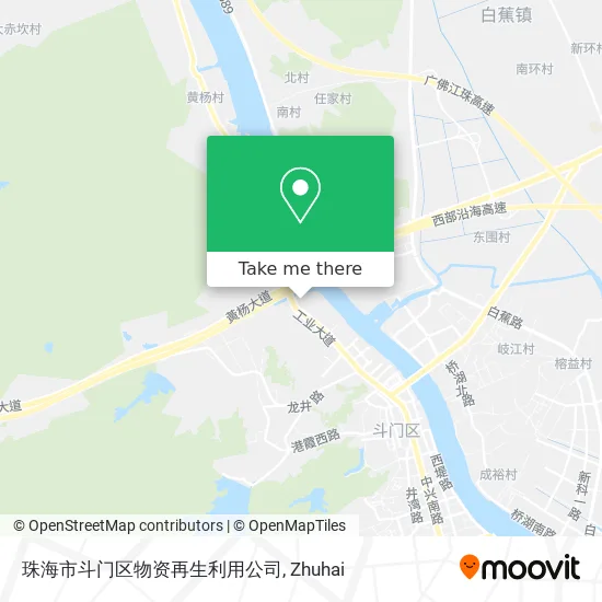 珠海市斗门区物资再生利用公司 map