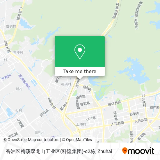 香洲区梅溪双龙山工业区(科隆集团)-c2栋 map