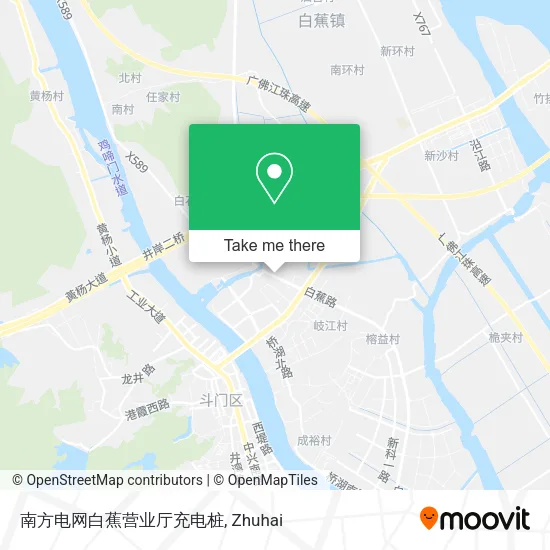 南方电网白蕉营业厅充电桩 map