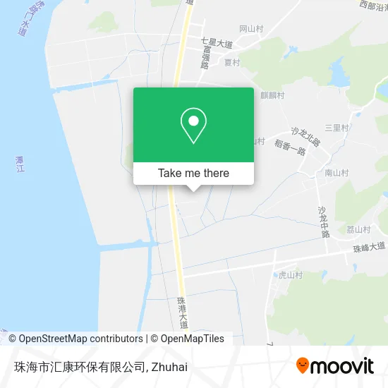 珠海市汇康环保有限公司 map