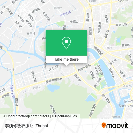 李姨修改衣服店 map