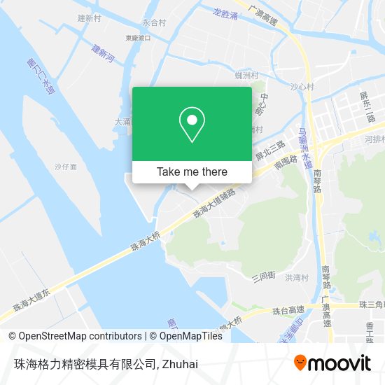 珠海格力精密模具有限公司 map