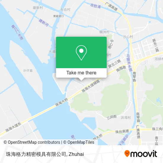 珠海格力精密模具有限公司 map