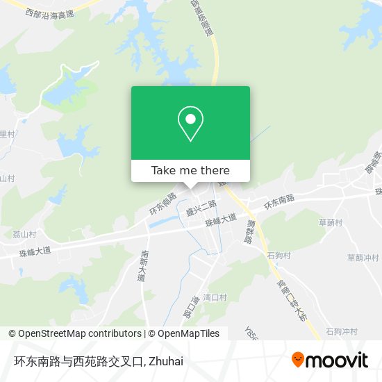 环东南路与西苑路交叉口 map