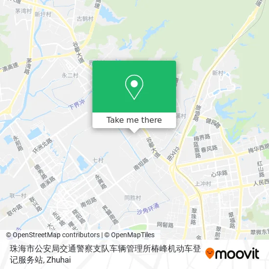 珠海市公安局交通警察支队车辆管理所椿峰机动车登记服务站 map