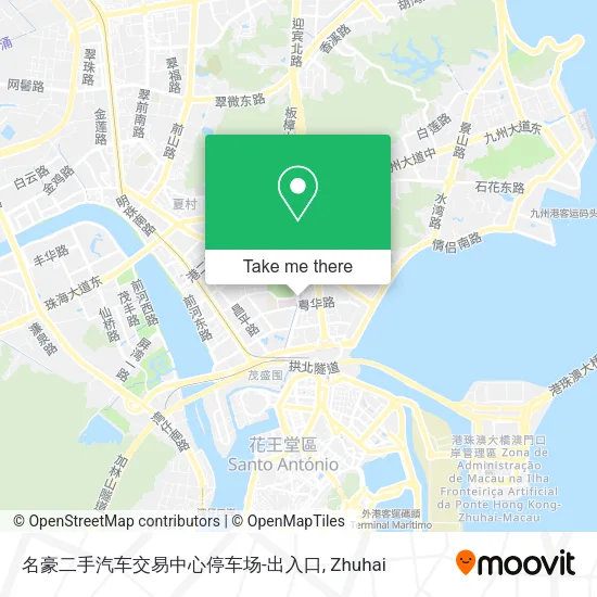 名豪二手汽车交易中心停车场-出入口 map