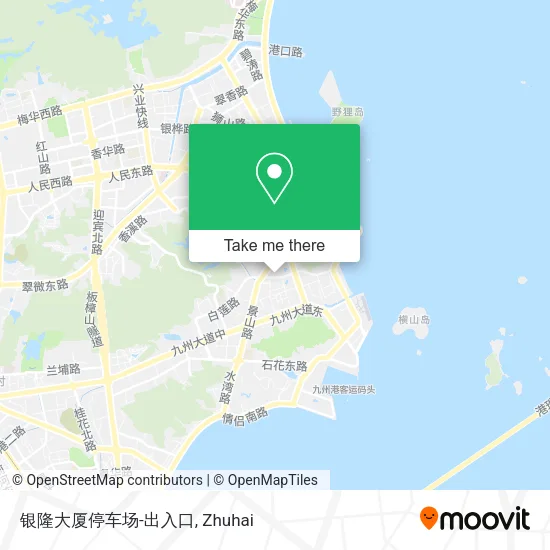 银隆大厦停车场-出入口 map