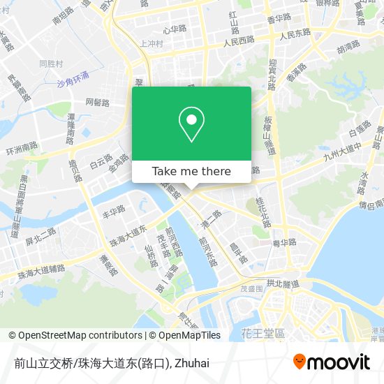 前山立交桥/珠海大道东(路口) map