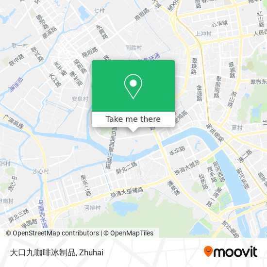 大口九咖啡冰制品 map