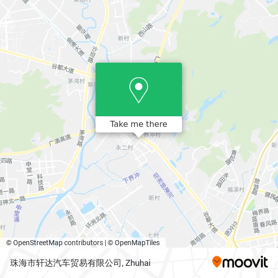 珠海市轩达汽车贸易有限公司 map