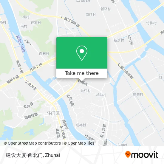 建设大厦-西北门 map