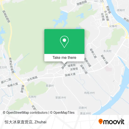 恒大冰泉直营店 map