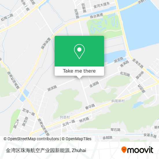 金湾区珠海航空产业园新能源 map