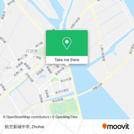 航空新城中学 map