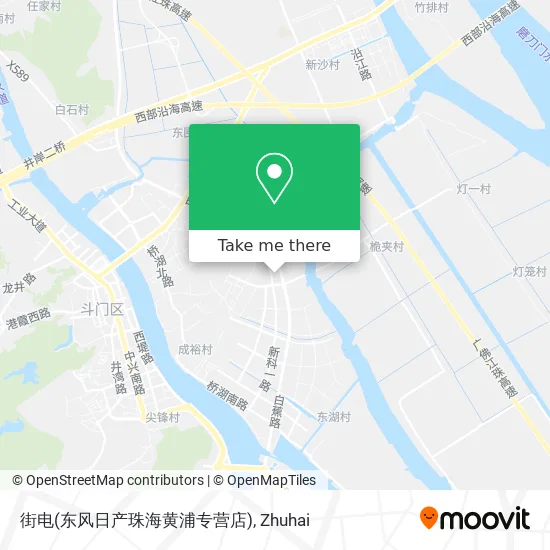 街电(东风日产珠海黄浦专营店) map
