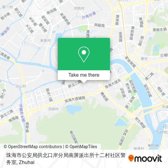 珠海市公安局拱北口岸分局南屏派出所十二村社区警务室 map