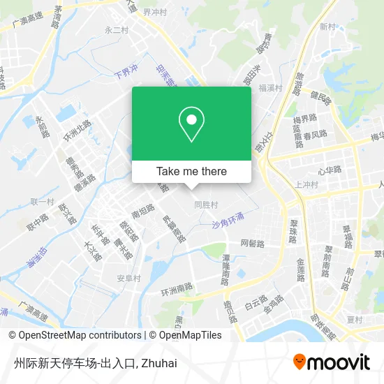 州际新天停车场-出入口 map