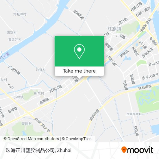 珠海正川塑胶制品公司 map