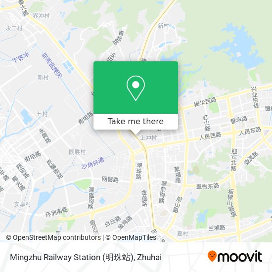 Mingzhu Railway Station (明珠站) map