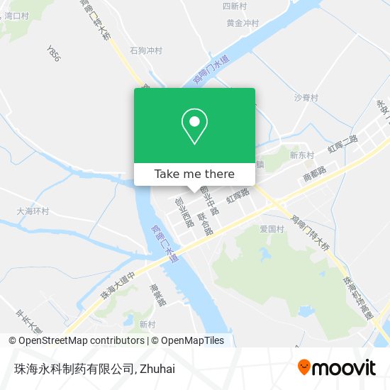 珠海永科制药有限公司 map