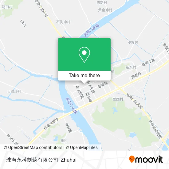 珠海永科制药有限公司 map