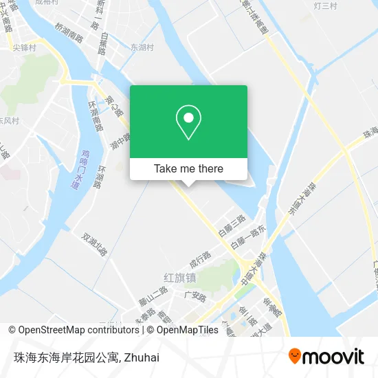 珠海东海岸花园公寓 map