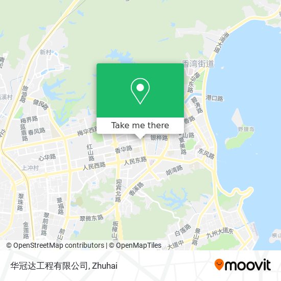 华冠达工程有限公司 map