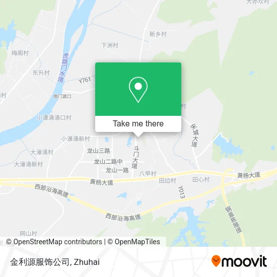 金利源服饰公司 map