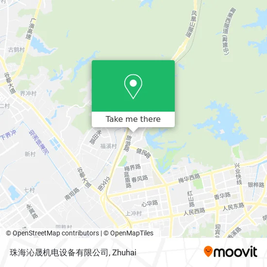 珠海沁晟机电设备有限公司 map