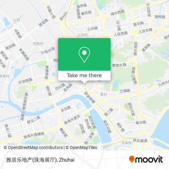 雅居乐地产(珠海展厅) map