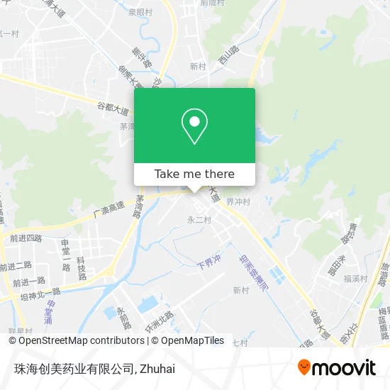 珠海创美药业有限公司 map