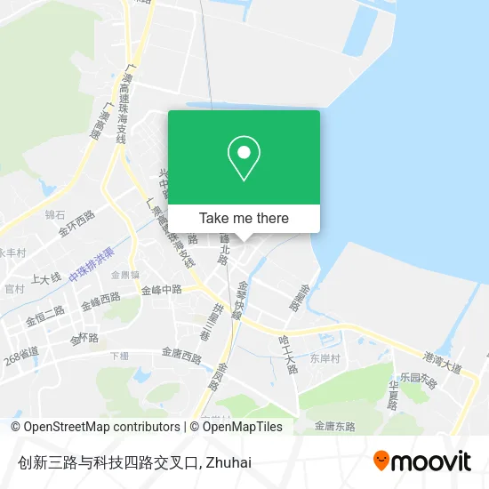 创新三路与科技四路交叉口 map