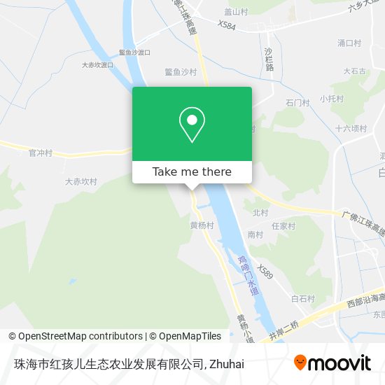 珠海巿红孩儿生态农业发展有限公司 map