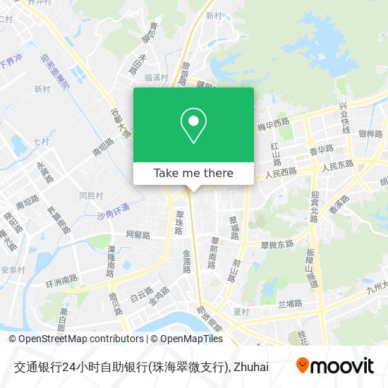 交通银行24小时自助银行(珠海翠微支行) map