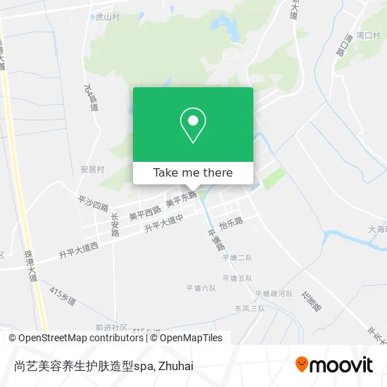 尚艺美容养生护肤造型spa map
