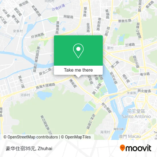 豪华住宿35元 map