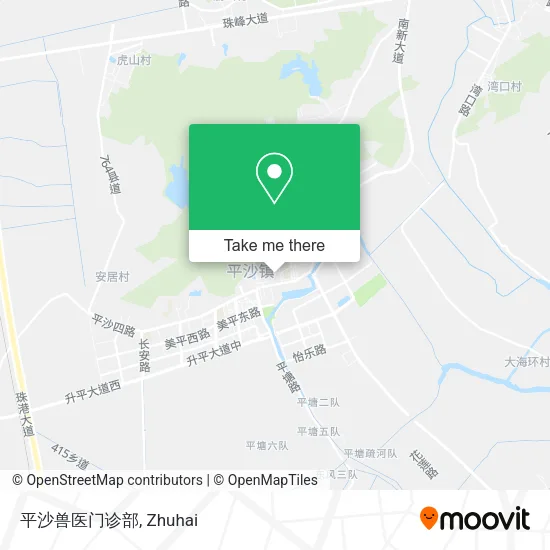 平沙兽医门诊部 map