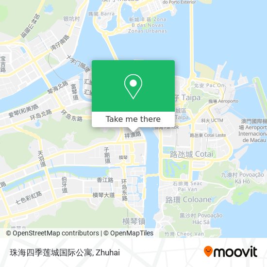 珠海四季莲城国际公寓 map