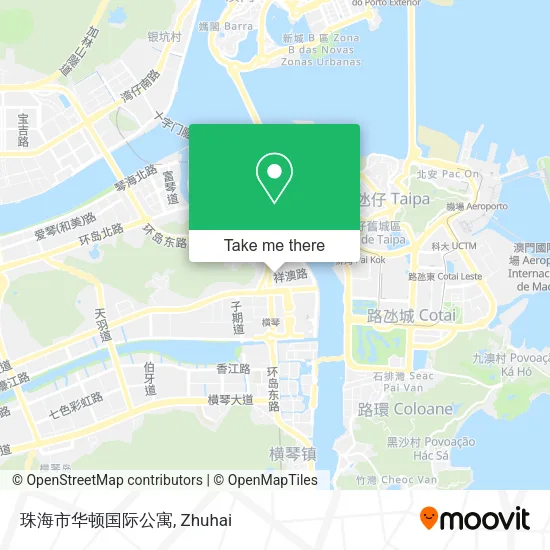 珠海市华顿国际公寓 map