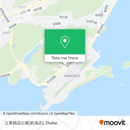 云莱精品公寓(机场店) map
