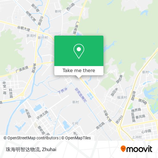 珠海明智达物流 map
