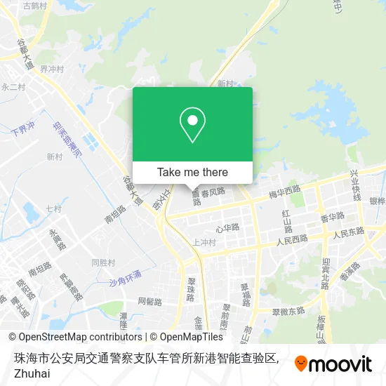 珠海市公安局交通警察支队车管所新港智能查验区 map