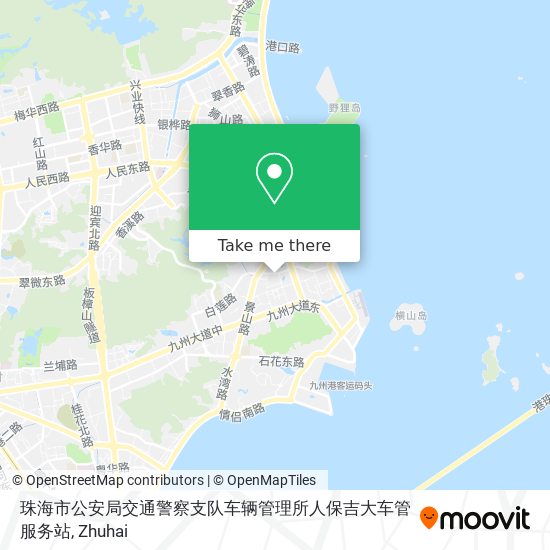 珠海市公安局交通警察支队车辆管理所人保吉大车管服务站 map