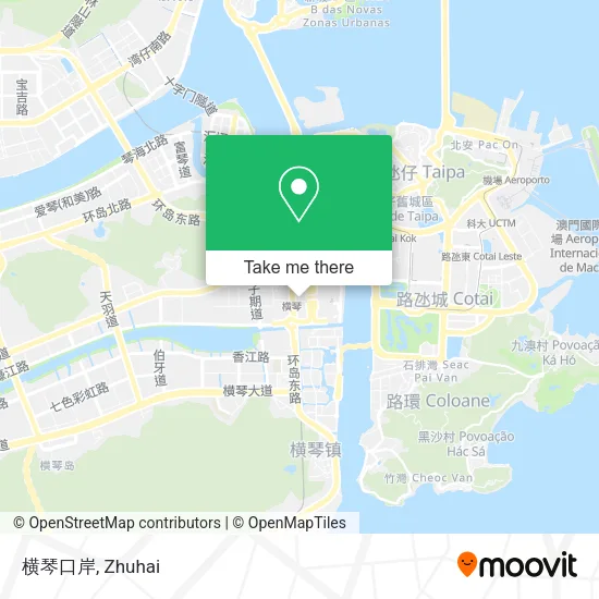 横琴口岸 map