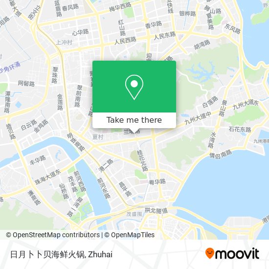 日月卜卜贝海鲜火锅 map
