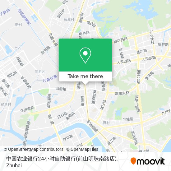 中国农业银行24小时自助银行(前山明珠南路店) map