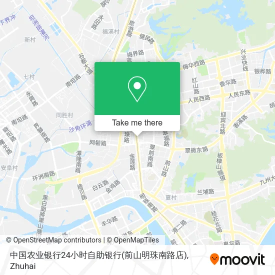 中国农业银行24小时自助银行(前山明珠南路店) map