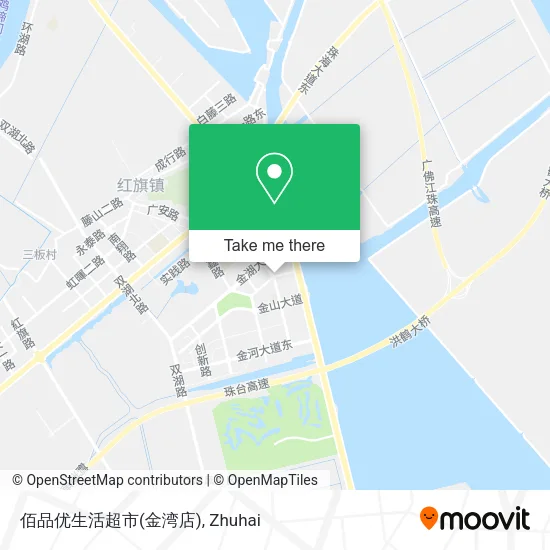佰品优生活超市(金湾店) map