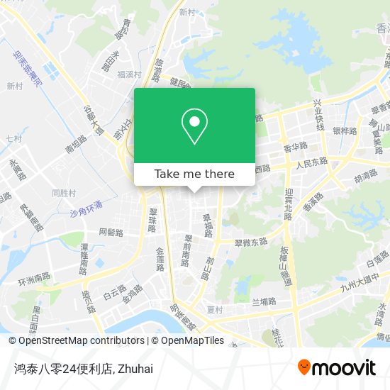 鸿泰八零24便利店 map
