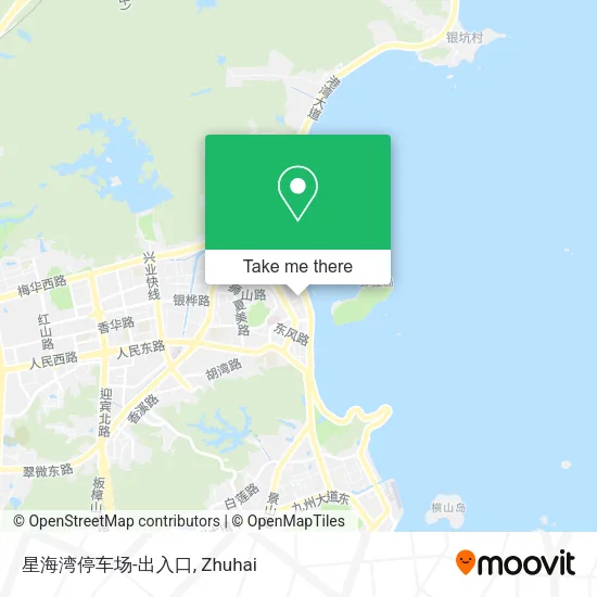 星海湾停车场-出入口 map